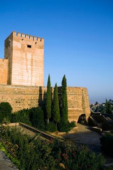 The citadel in Alhambra, Granada, Spain, 2007. Creator: Samuel Magal