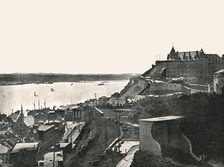 The Citadelle and the St Lawrence river, Quebec, Canada, 1895. Creator: Unknown