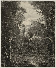 The Cities beyond the Marsh, 1868. Creator: Rodolphe Bresdin