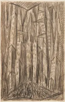 The City, 1909. Creator: Abraham Walkowitz