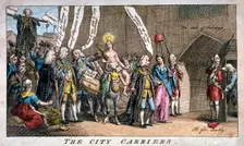 The City carriers 1769. Artist: Anon
