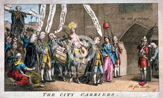'The City carriers', 1769. Artist: Anon