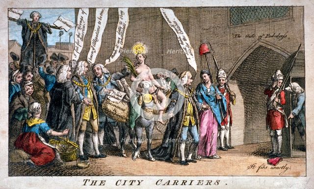 'The City carriers', 1769. Artist: Anon
