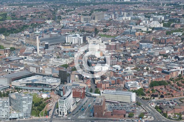 The city centre and environs looking towards the Roman Catholic Cathedral, Liverpool, 2015. Creator: Historic England.