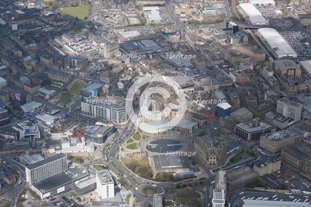 The city centre around Centenary Square, Bradford, West Yorkshire, 2016. Creator: Dave MacLeod.