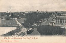 The City and Chowringhee from the Y.M.C.A. early 20th century. Creator: Johnston & Hoffmann