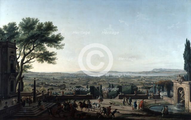 'The City and Roads of Toulon', France, 1756. Artist: Claude-Joseph Vernet