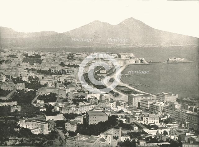 The City, Bay and Vesuvius, Naples, Italy, 1895.  Creator: Unknown.