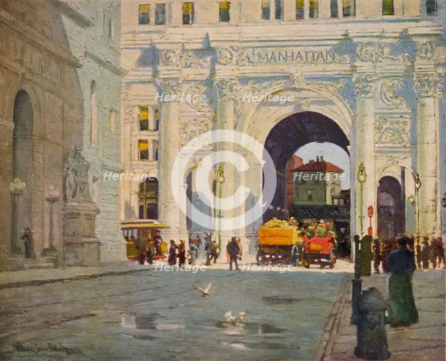 'The City Gate', c1917. Artist: William Jean Beauley.