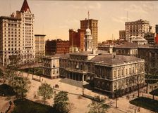 The City Hall, New York City, ca 1900. Creator: Unknown