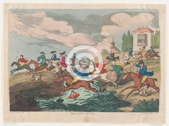 The City Hunt, ca. 1810., ca. 1810. Creator: Thomas Rowlandson.