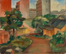 The City is Coming, 1927. Creator: Vaino Kunnas