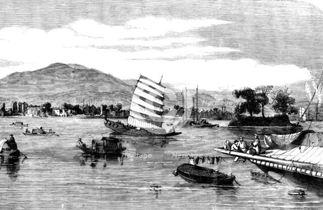 The City of Canton - from the Island of Honan - from a sketch by our special artist and..., 1858. Creator: Unknown.