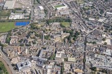 The City of Gloucester and Gloucester Cathedral, Gloucestershire, 2021. Creator: Damian Grady
