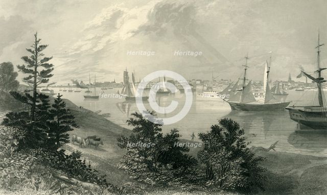 'The City of Detroit, (From Canada Shore)', 1872.  Creator: Robert Hinshelwood.