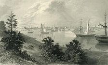 The City of Detroit, (From Canada Shore) 1872. Creator: Robert Hinshelwood