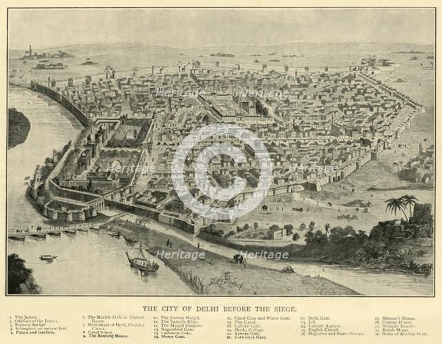 'The City of Delhi Before The Siege', 1901. Creator: Unknown.