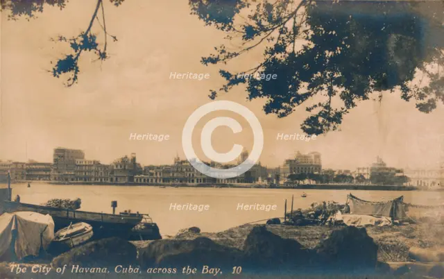 The City of Havana, Cuba, across the Bay, c1930. Artist: Unknown