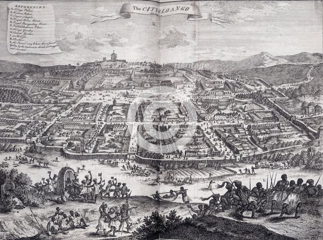The city of Loango, Africa, 1745. Creator: Unknown.
