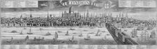 The City of London and the River Thames, 1710. Artist: Anon