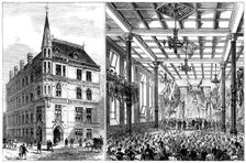 The City of London College: new building in White-Street; the Prince and Princess of Wales, 1883. Creator: Unknown