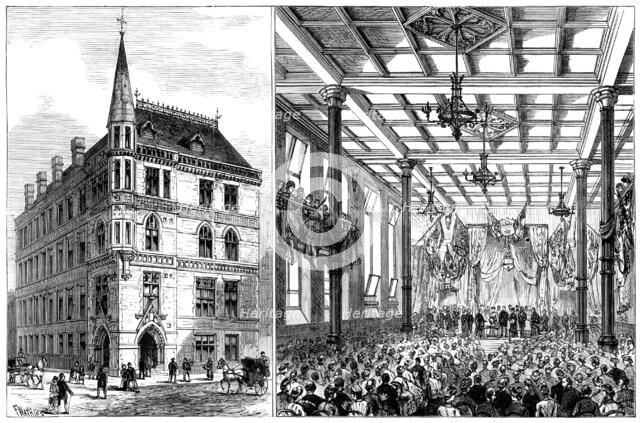 The City of London College: new building in White-Street; the Prince and Princess of Wales, 1883. Creator: Unknown.