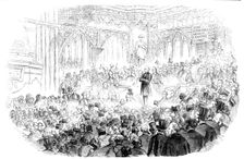 The City of London Election in Guildhall: Lord John Russell, M.P., returning thanks, 1857. Creator: Unknown