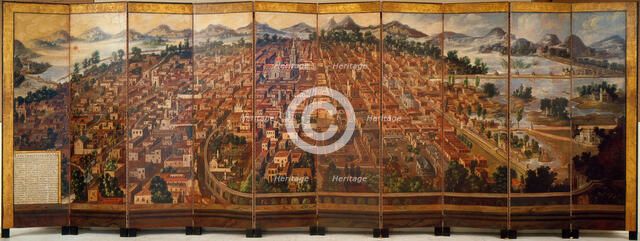 The City of Mexico, ca 1690. Creator: Correa, Diego (active second Half of 17th cen.).