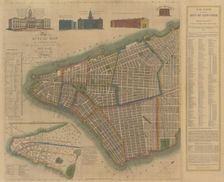 The City of New York: Longworth's Explanatory Map and Plan, 1817. Creator: James DeForest Stout