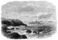 The City of New York steam-ship on Daunt’s Rock, at the entrance of Queenstown Harbour, 1864. Creator: Smyth