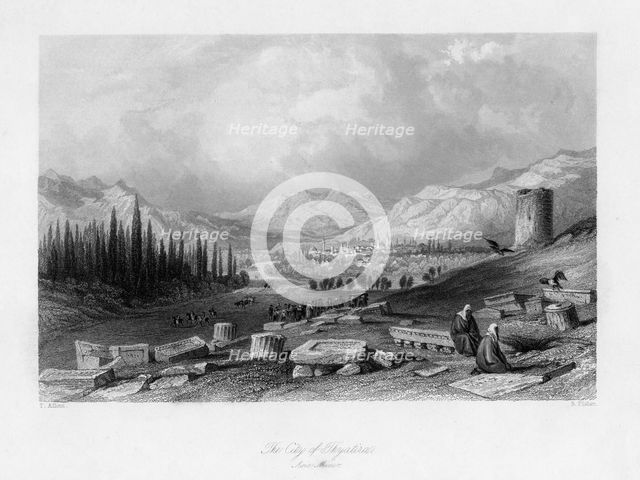 The city of Thyatira (Akhisar), Turkey, 19th century.Artist: Sam Fisher