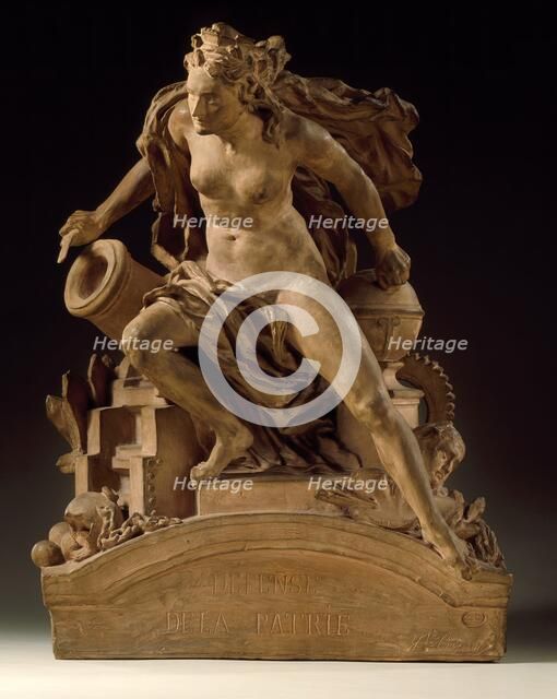 The City of Valenciennes Defending the Fatherland in 1793, between 1869 and 1873. Creator: Jean-Baptiste Carpeaux.