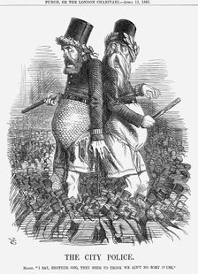 The City Police 1863. Creator: John Tenniel