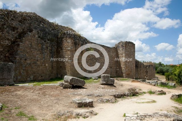 The city walls of Conimbriga, Portugal, 2009. Creator: Samuel Magal.