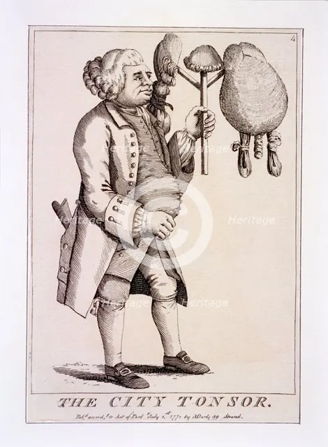 'The City Tonsor', 1771. Artist: Anon