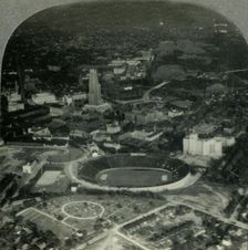 The Civic Center of Pittsburgh, Pa., from the Air c1930s. Creator: Unknown