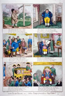 The civic chair - or - John Lump's progress in City honors c1815. Artist: Anon