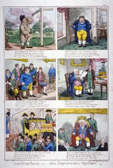 The civic chair - or - John Lump's progress in City honors c1815. Artist: Anon