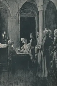 The Civil Marriage of Napoleon and Josephine 9 March 1796, (1896)
