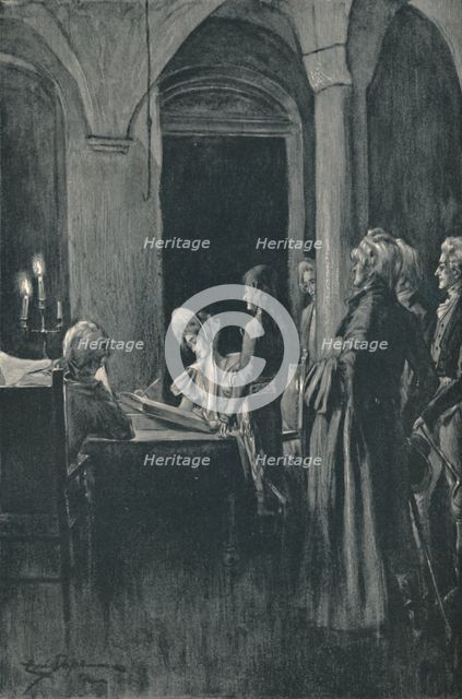 'The Civil Marriage of Napoleon and Josephine', 9 March 1796, (1896).  Artist: Unknown.