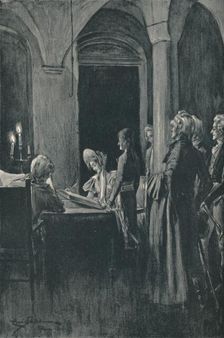 The Civil Marriage of Napoleon and Josephine 9 March 1796, (1896)