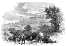The Civil War in America: Munson's Hill, with the earthwork thrown up by the Confederates..., 1861. Creator: Unknown