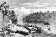 The Civil War in America - main battery at Fort Pillow..., 1862. Creator: Unknown