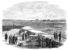 The Civil War in America: a portion of the abandoned Confederate works and camp at..., 1862. Creator: Unknown