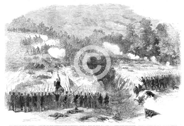 The Civil War in America: attack on the Confederate batteries at Bull Run by the 27th and..., 1861. Creator: Unknown.