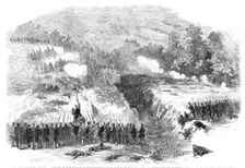 The Civil War in America: attack on the Confederate batteries at Bull Run by the 27th and..., 1861. Creator: Unknown