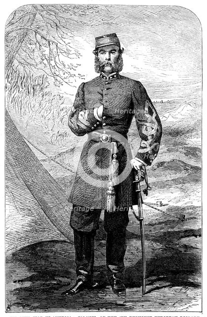 The Civil War in America: Colonel of 4th Regiment European Brigade of the Confederate Army..., 1862. Creator: Unknown.