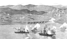 The Civil War in Chili, The Battle of Concon, August 21, 1891 1891. Creator: Unknown
