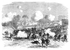 The Civil War in France: inside the Porte Maillot, 1871. Creator: Unknown