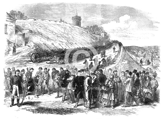 The Civil War in Paris: the cannon at Montmartre, 1871. Creator: Unknown.
